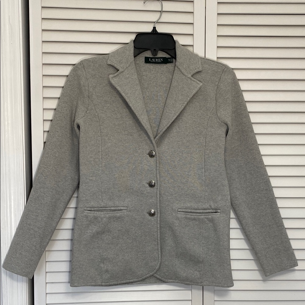 🔥🔥Ralph Lauren Gray Blazer with Notched Lapels